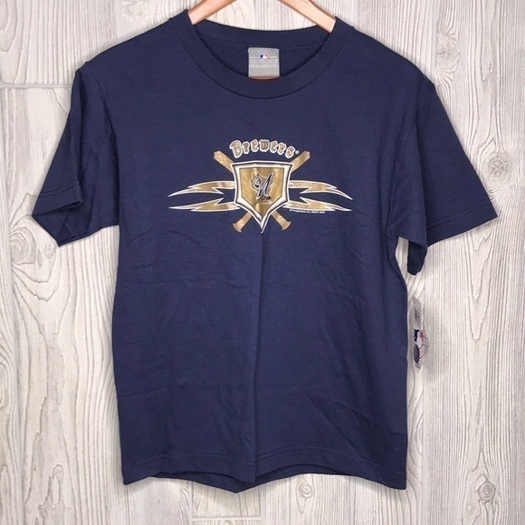 Brewers Genuine Merchandise Blue Tshirt NWT - Picture 1 of 10